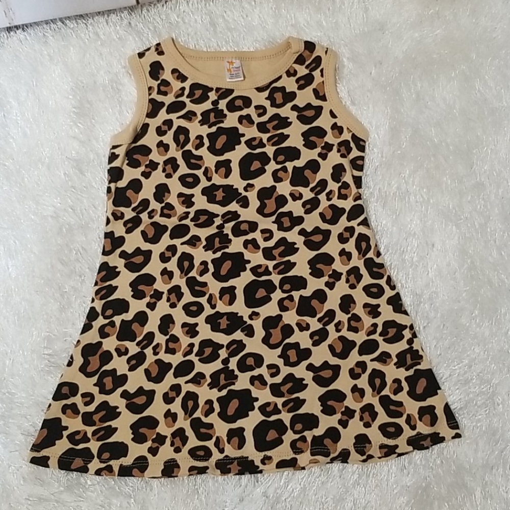 Leapord Sleeveless dress